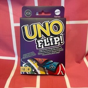 Mattel UNO Flip Card Game - Purple Box